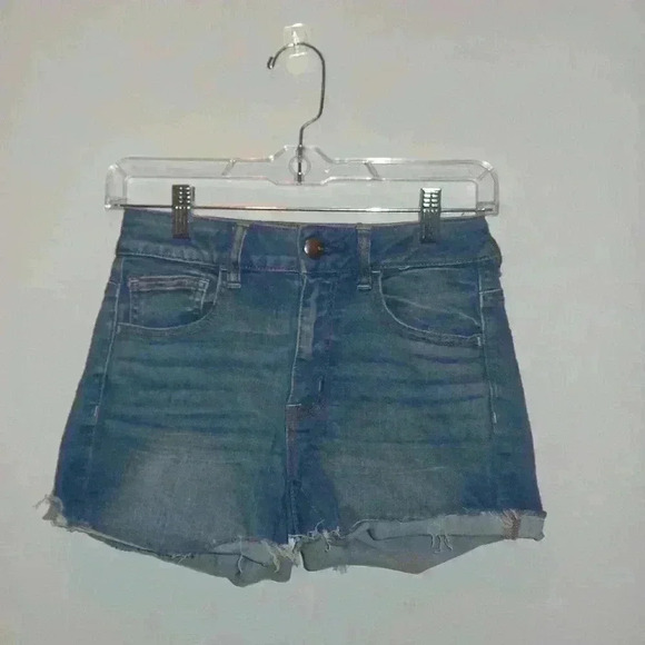American Eagle SUPER STRETCH HI-RISE SHORTIE - 2 - Picture 1 of 4